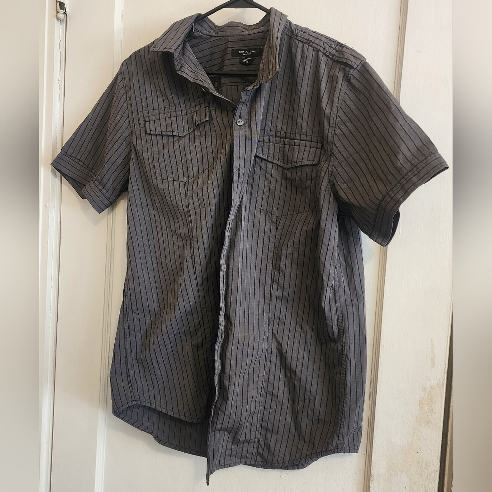 Structure Slim Fit Size L Button up Shirt
